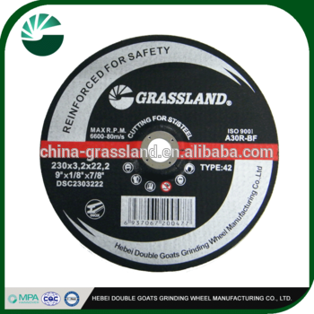 EN12413 standard depressed centre cutting disc for inox