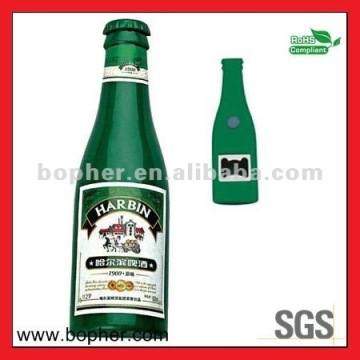 new designed bottle shape metal bottle opener for promotion