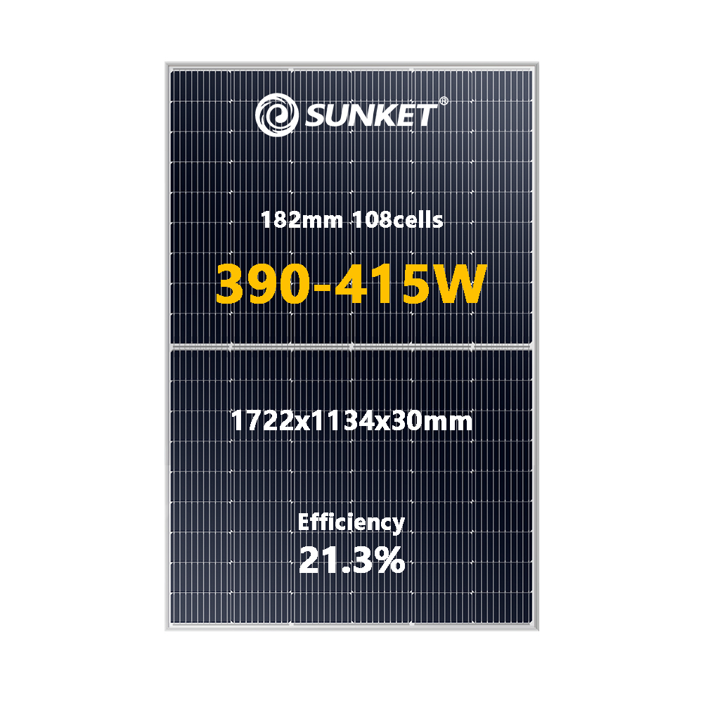 SUNKET 182MM SERIES 108CELLS 400W MONO Panel Solar