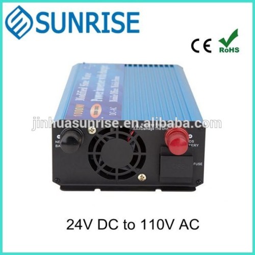 24V 110V 1000W Modified Sine Wave Power Inverter with Charger