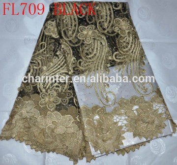 organza embroidery lace fabric for clothing(FL709) embroidery french lace