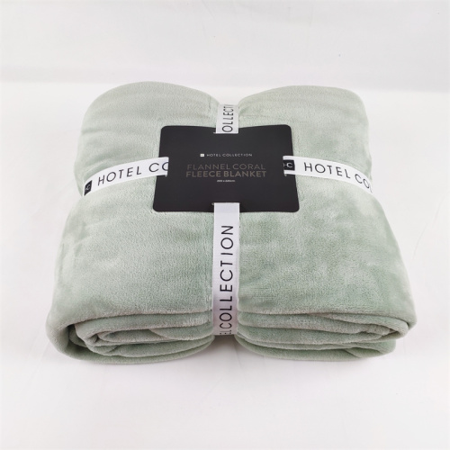 Omkeerbare microplush aangepaste flanel fleece gooi dekens