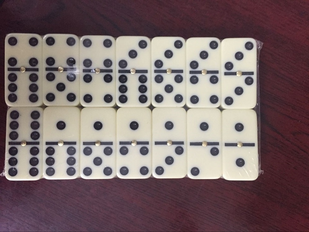 Domino In Wooden Box