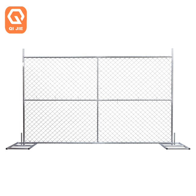 ASTM F3342 Standard Chain link no dig fence temporary, movable and removable construction fence panels With 25 years service lif