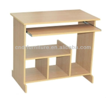 beech color wood computer table