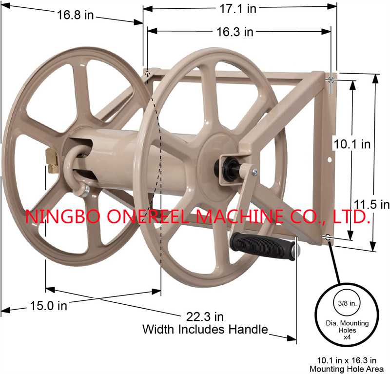 Wall Mount Garden Metal Hose Reel