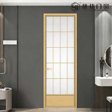 Single Panel Grid Pattern Swing Door