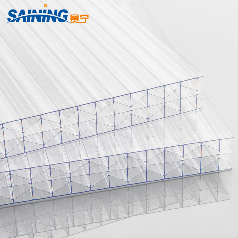 Fire Retardant Clear Lexan X-structure Polycarbonate Hollow Sheet