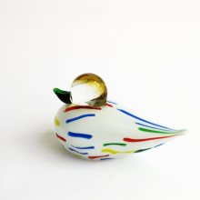 Beauty Mouth Blown Murano Glass Bird for Table Display