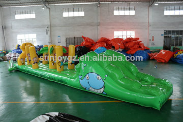 Water games tropical tahiti inflatable palm tree floating island