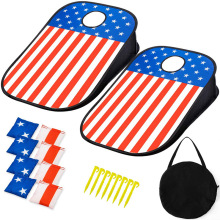 Beanbag Toss Game Set: Cornhole Toss Game with 2 Boards and 8 Bean Bags