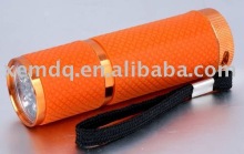 Holster 9 led aluminum led flashlight