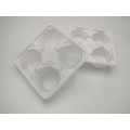 Blister white PP plastic food divider tray