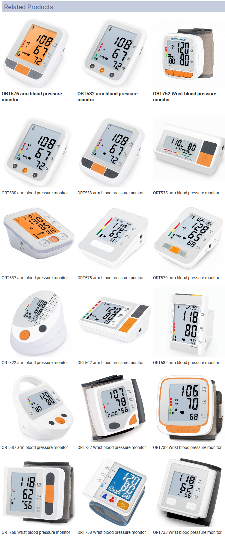 Other Related Blood Pressure Monitor