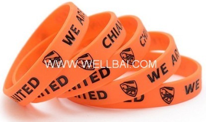 Silicone Rubber Wristband Bracelet for Promotion Gift