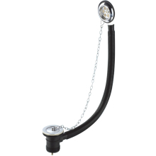 Brass Bath Tub Drain with Overflow Pipe and Plug with Chain