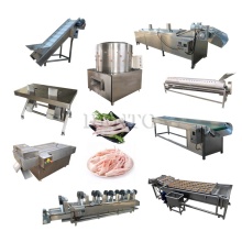Automatic Poultry Processing Line: Peeling, Blanching, and Cutting Chicken Feet