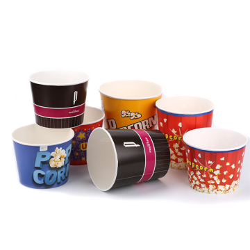 Custom Printed Popcorn Buckets: 4 oz to 170 oz Full Oz Paper Buckets