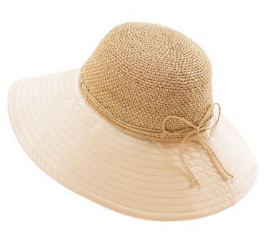 Dames grandes bord Broadbrim Lotus Leaf Edge Cap