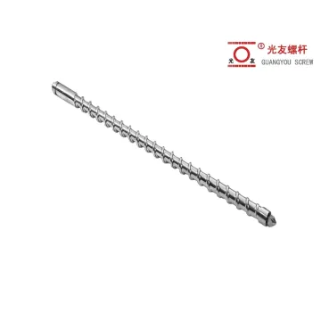 Surface Polished Alloy Injection Screw for Pipe Fitting Manufacturing