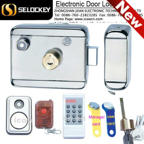 keyless CE approval door lock Electronic intelligent magnetic door lock with remote control easy to installation