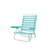 Adjustable Foldable Sun Beach Chair with Towel Bar