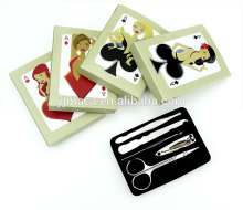 fast delivery hot selling disposable poker manicure set for gift