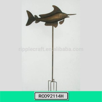 Decorative Iron Fish Yard Stake