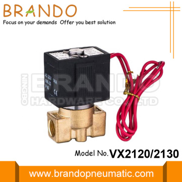 Válvula solenoide de latón tipo SMC Agua VX2120-10 VX2120-08