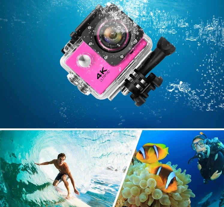 Sports Waterproof 4K Action Camera with WiFi and Remote Control