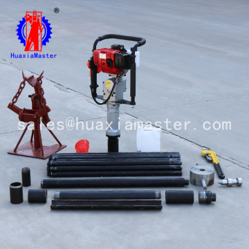 Gasoline engine exploration rig / small soil drill machine