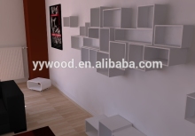 MDF Floating Cube Wall Shelves