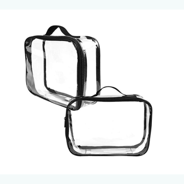 PVC Plastic Clear Cosmetic Toiletry Bag for Travel