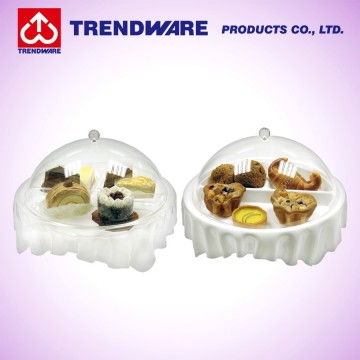 Acrylic Pastry Display Tray with Cover