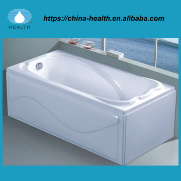 Acrylic corner bathtub for one person