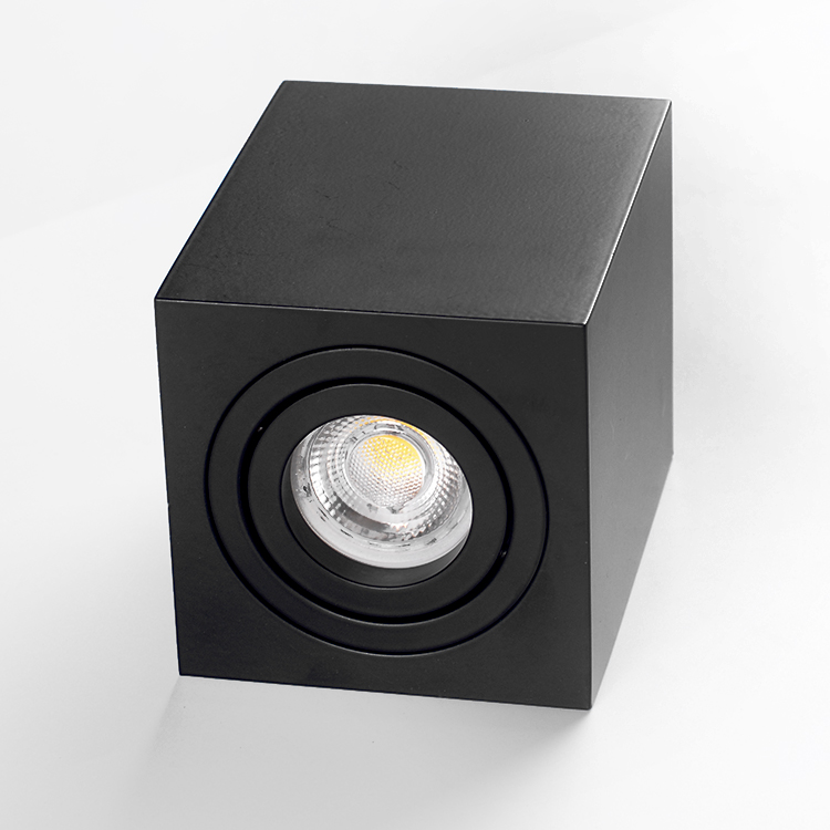 Led surface mounted spotlight 90*90MM GU10 mount ceiling light downlight fixture