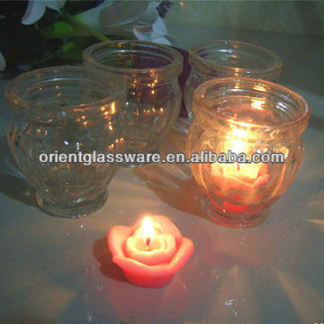 big mouth glass candle jar,big opening glass candle jar