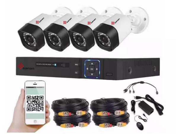 12V 4CH AHD CCTV Kiti Tak ve Çalıştır