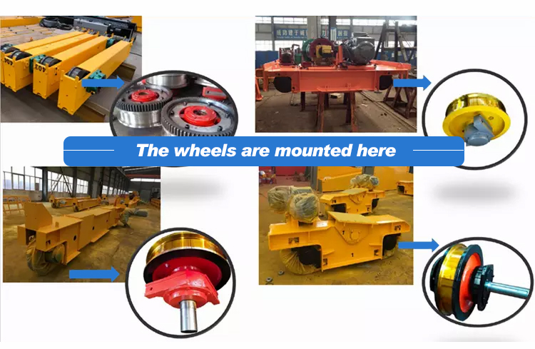 Overhead Crane Trolley Wheels Forged Crane Wheel for Sale