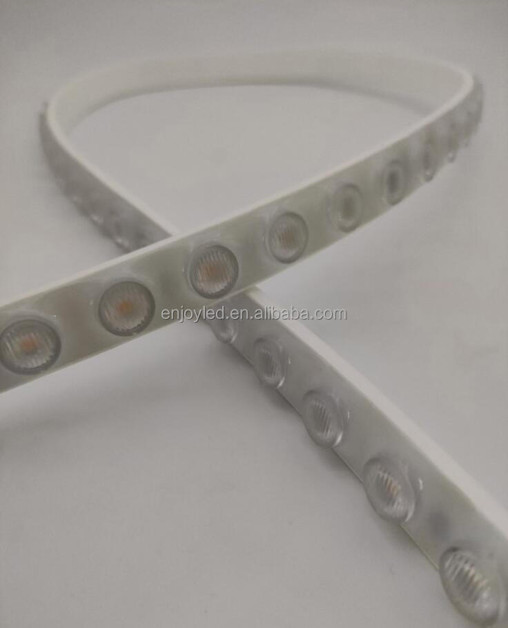 High power flexible wall washing waterproof lamp with low-voltage 24V lens 3030 bendable back lighting strip