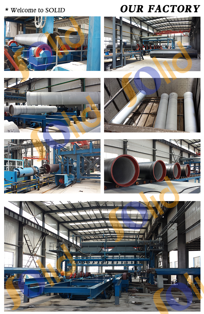 ISO2531/EN545 DI Cast Pipe Class K9 In Iron Pipe