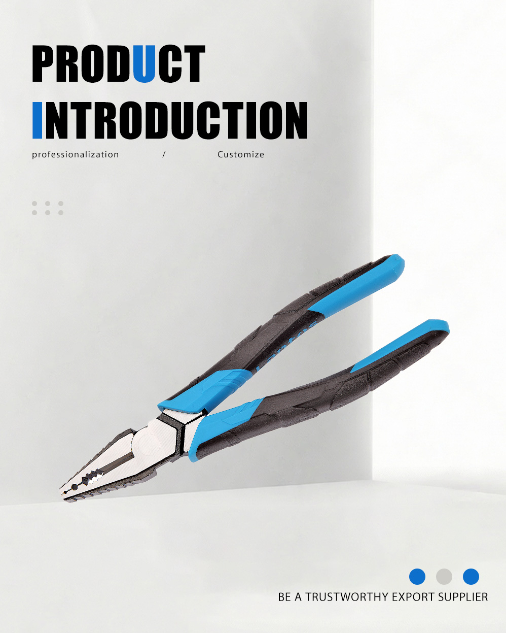 انبر ترکیبی افست (فک فلوت) LT109P Offset Combination Pliers (Fluted Jaw)LT109P