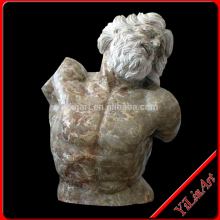 Strong Stone Man Bust Sculpture
