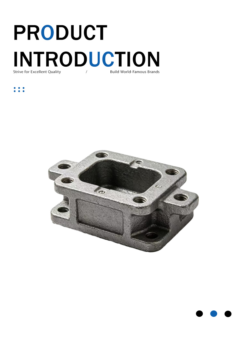Отливка основания переключателя из ковкого чугуна Ductile Iron Switch Mounting Base Casting