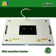 Flat machine heater