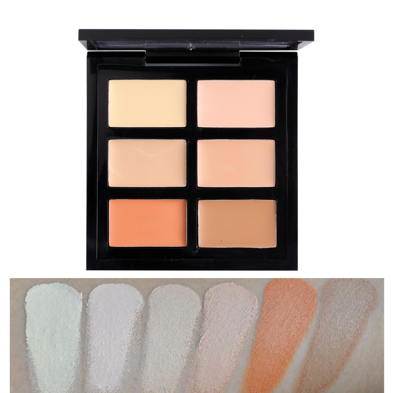 Professionelle 6-Farben-Concealer-Palette