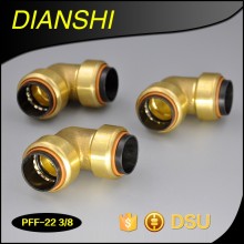 Lead Free Brass Push Fit Drop Ear Elbow 1/2" 3/4"