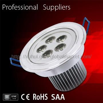 Motion Sensor led down light CE RoHS white dimmable led downlight