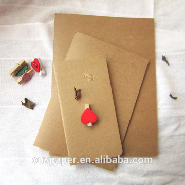 recycle brown kraft paper notebook blank notebook