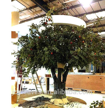 200cm large artificial apple tree,outdoor plastic fake apple tree